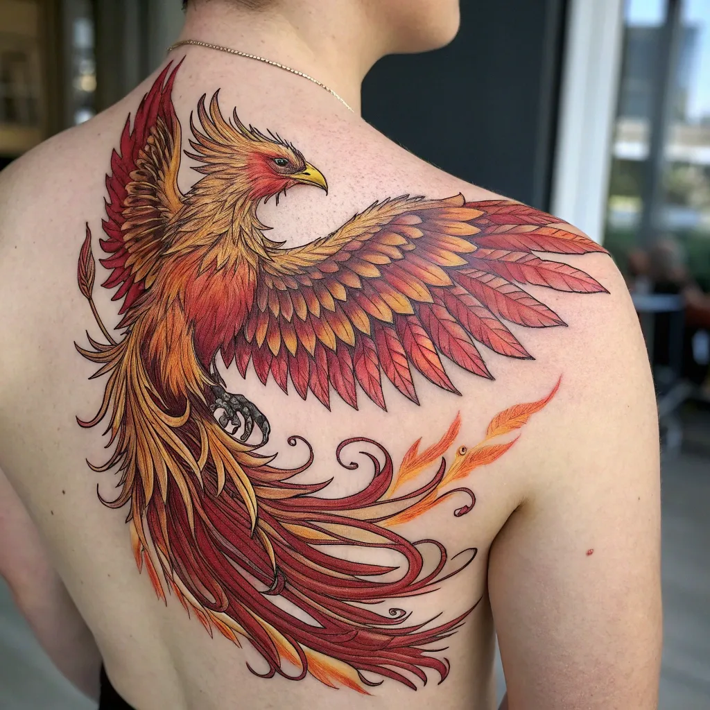Phoenix tattoo design