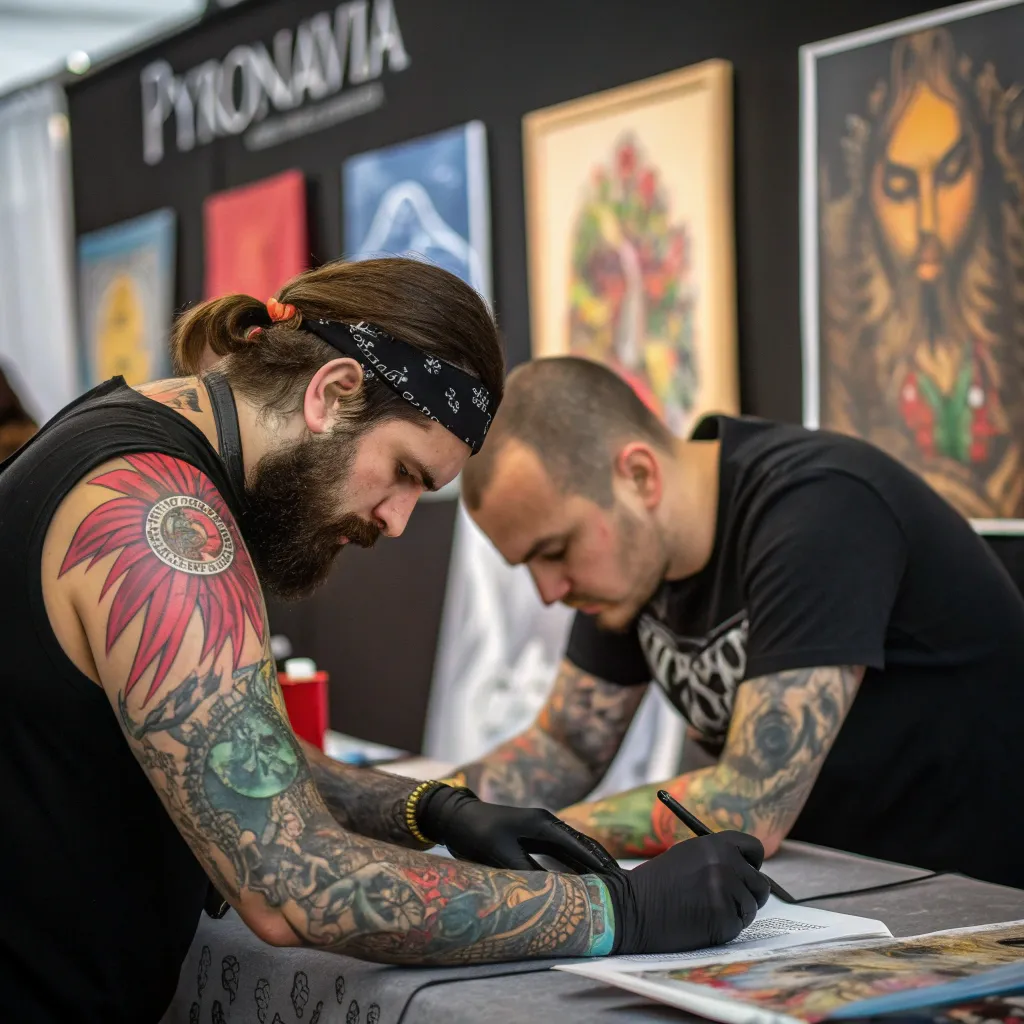 PYRONLAVIA tattoo artists showcasing their portfolio