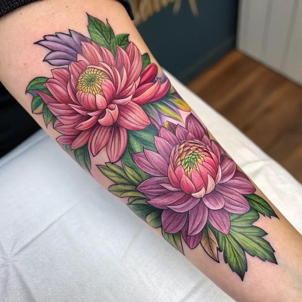 Floral tattoo design for Stephanie